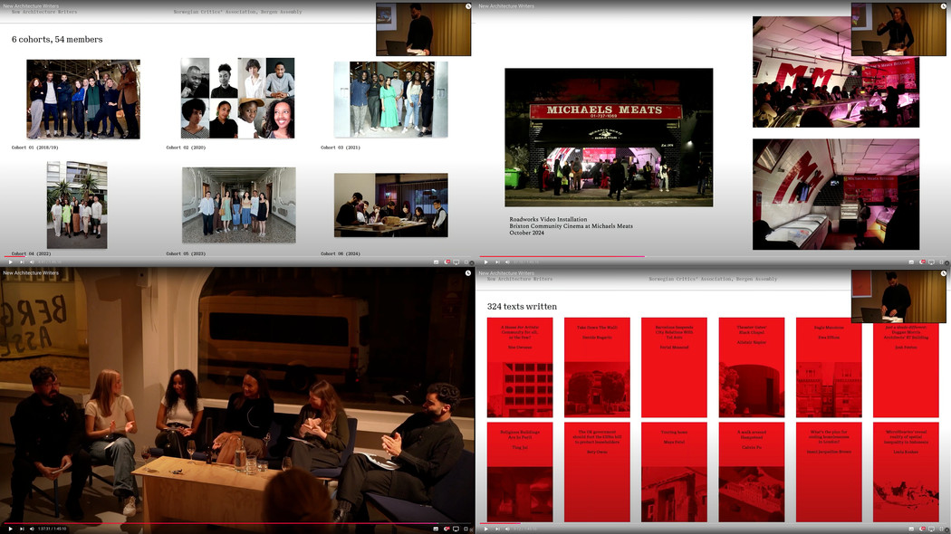 A collage of screenshots and documentation photos from events related to the topic of the talk. 